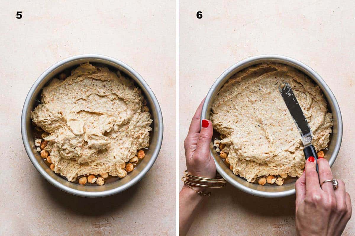 how to make upside down nut cake