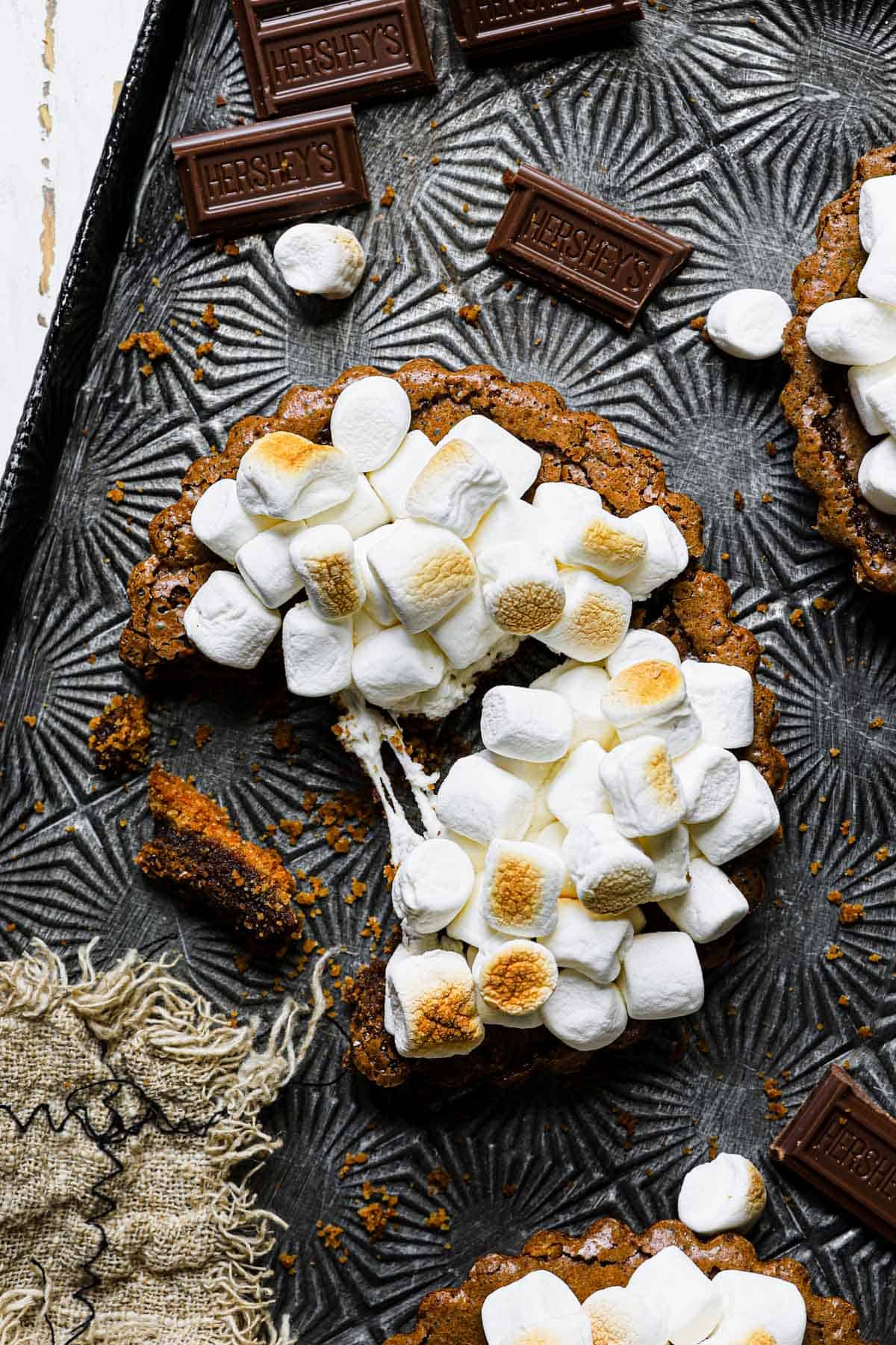 Brownie s'mores pie.