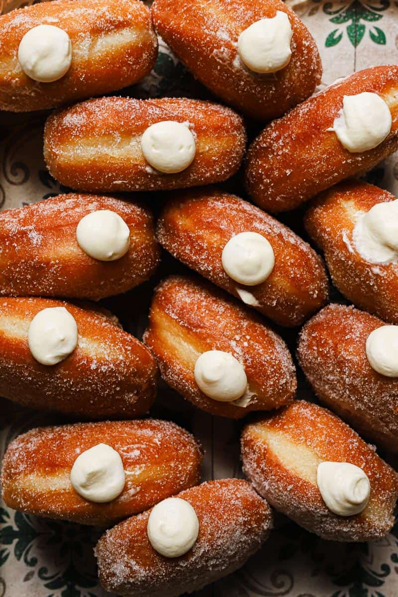 Donuts with white filling