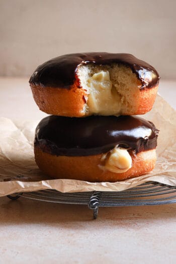 Homemade Boston Cream Donuts Recipe From Scratch