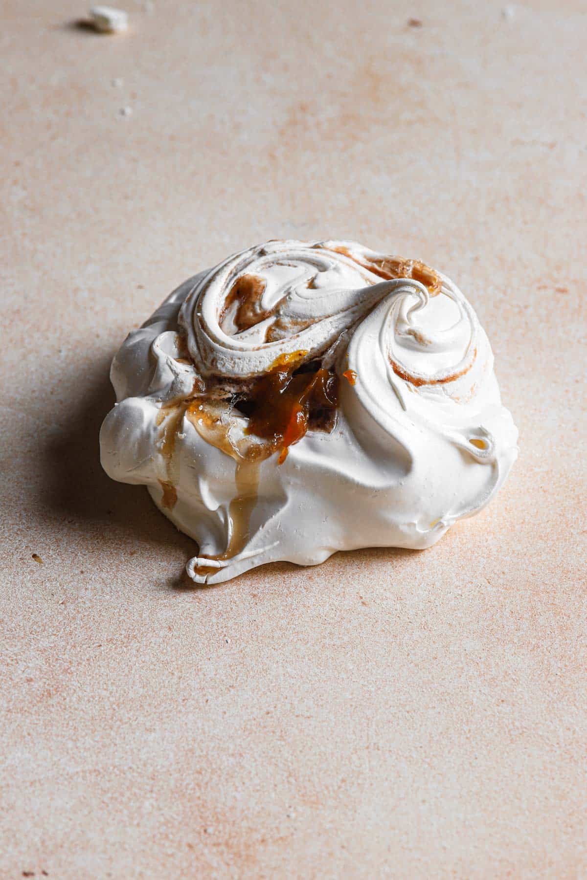 Mini pumpkin meringue dessert