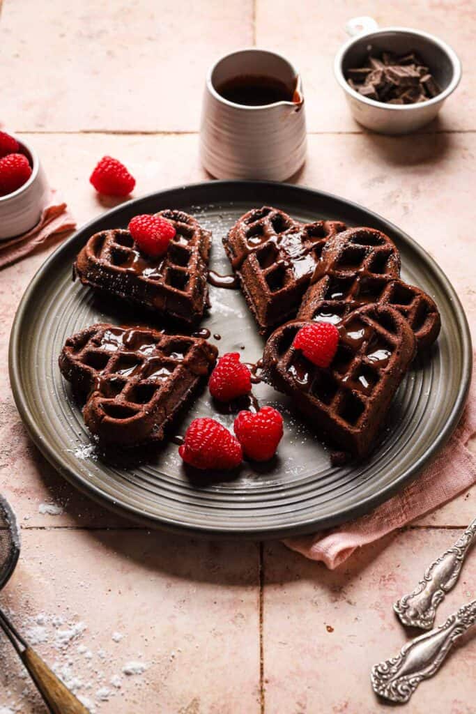 The Best Chocolate Waffles Recipe One Sarcastic Baker