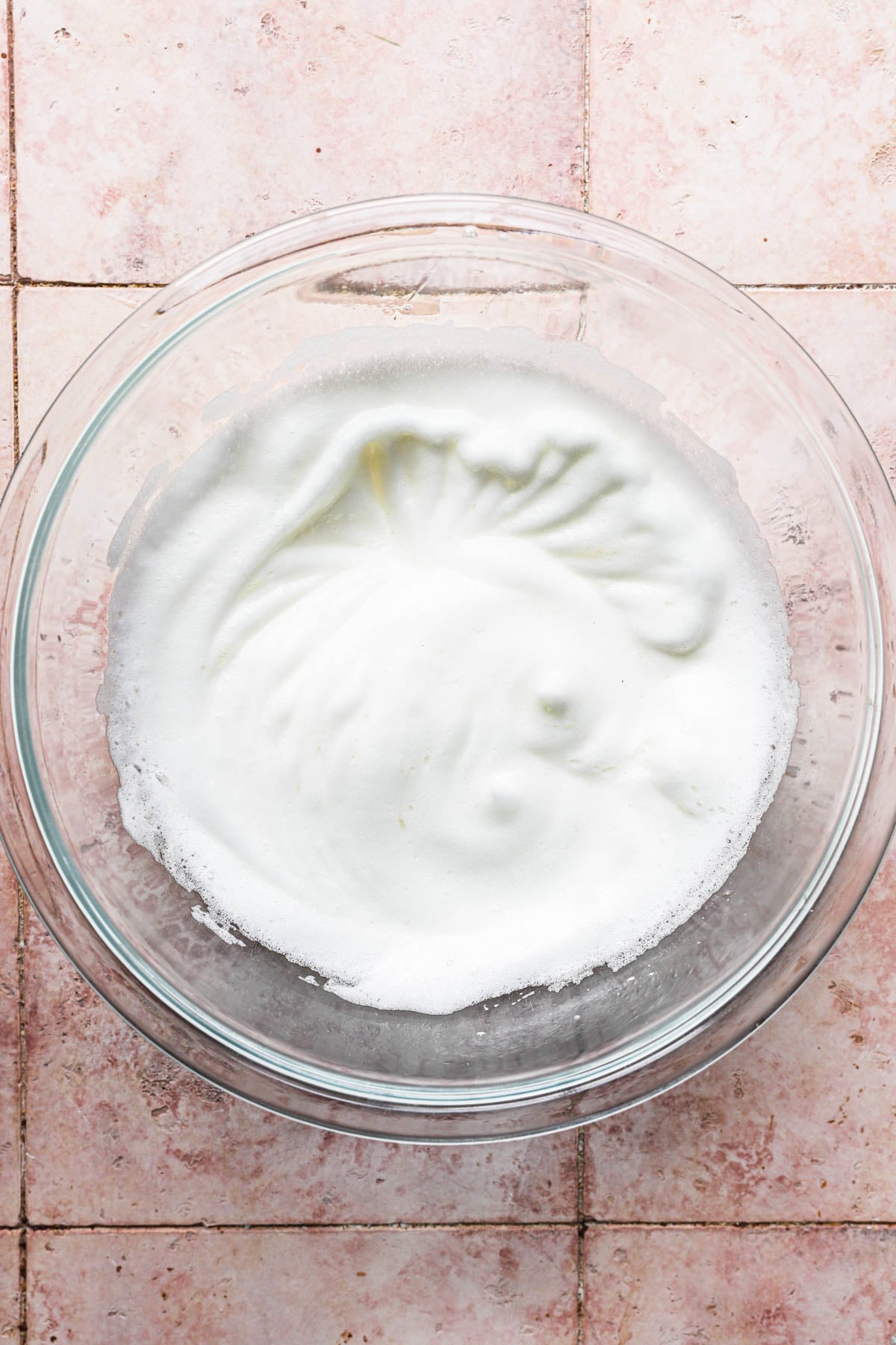 A bowl with meringue.