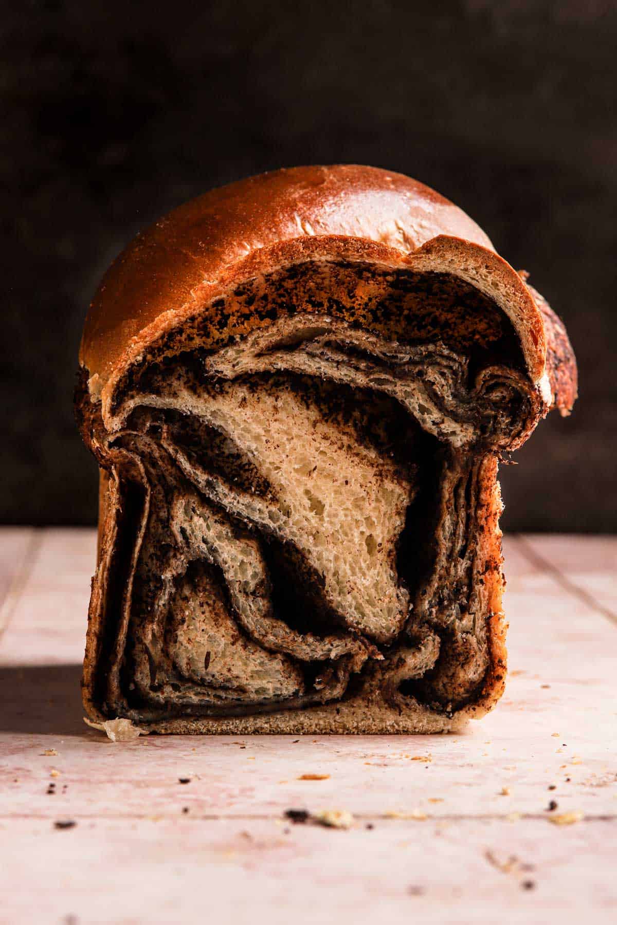 Chocolate brioche bread