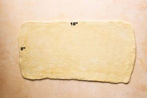 18x8 rectangle dough