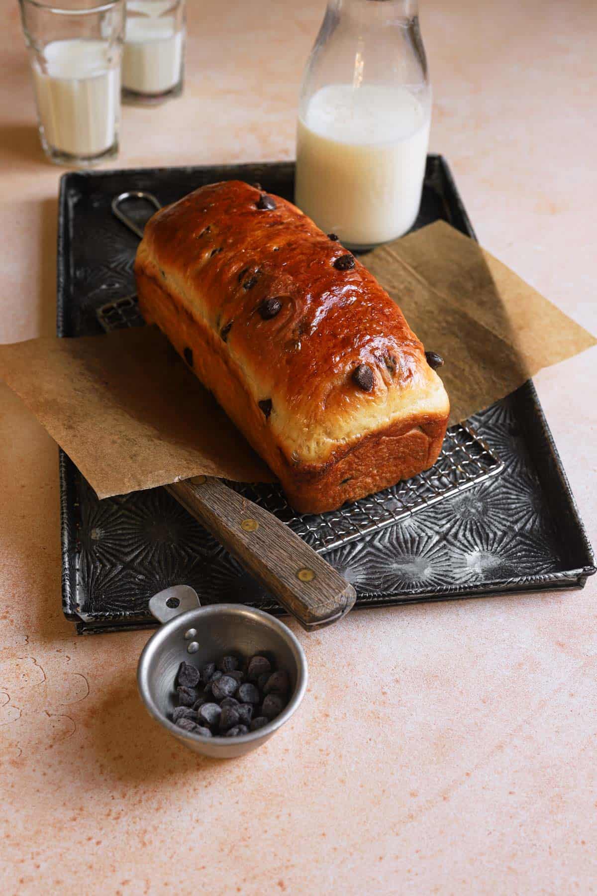 Chocolate Chip Brioche Bread One Sarcastic Baker