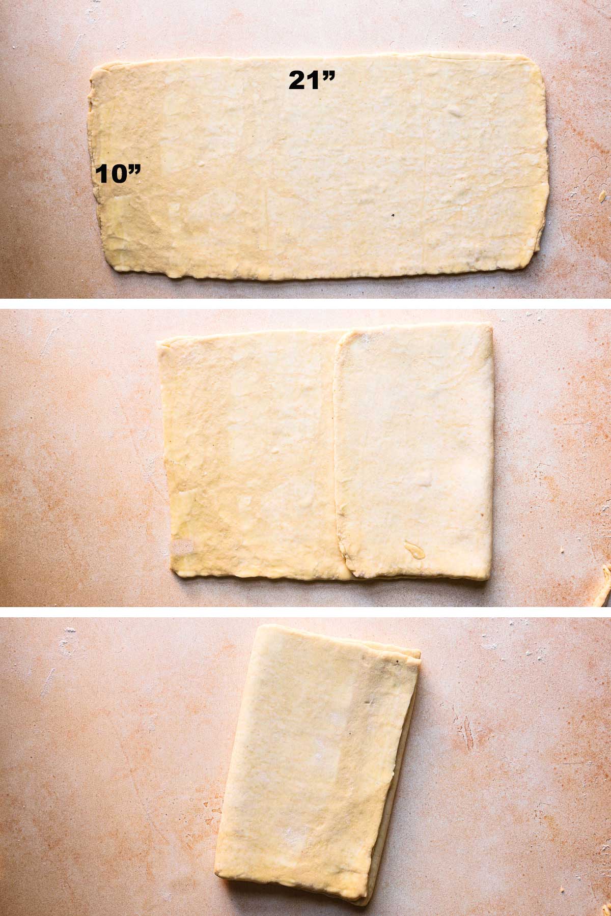third fold for laminated dough