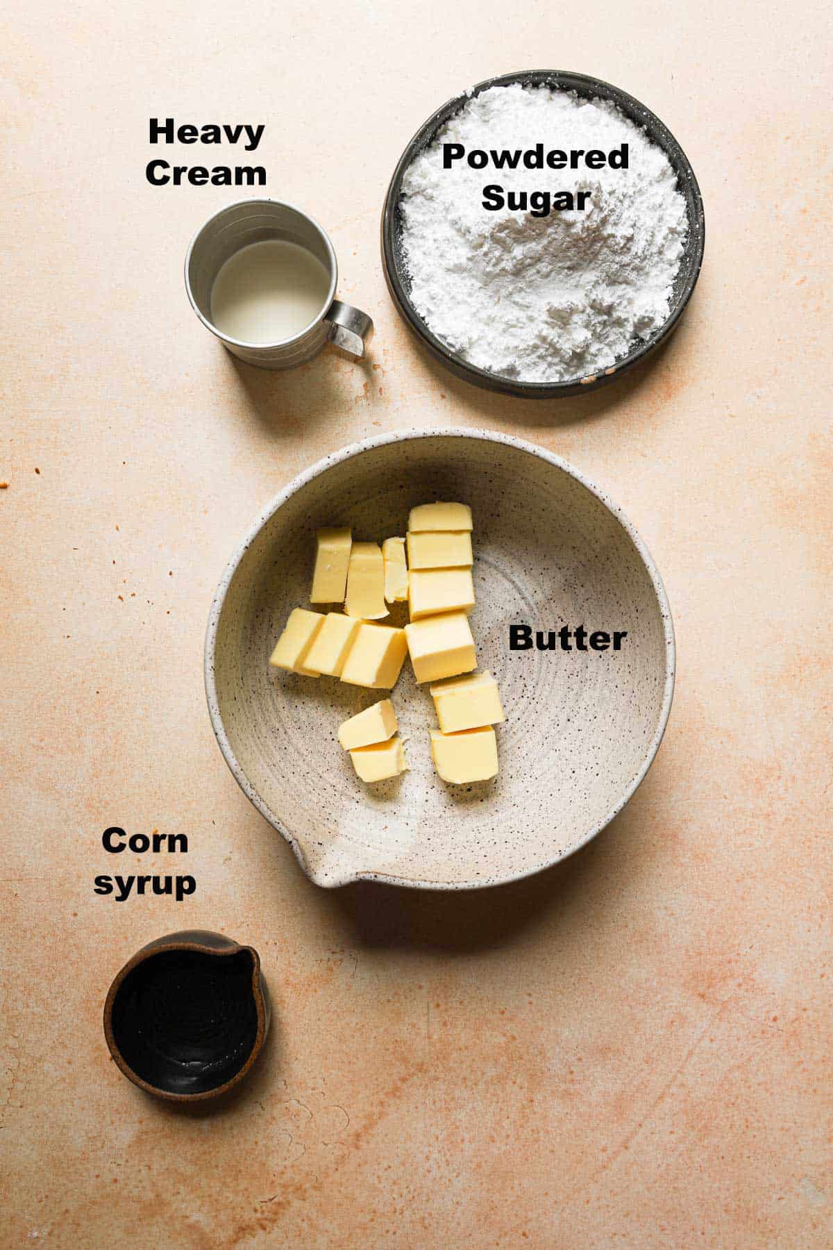 ingredients for almond buttercream