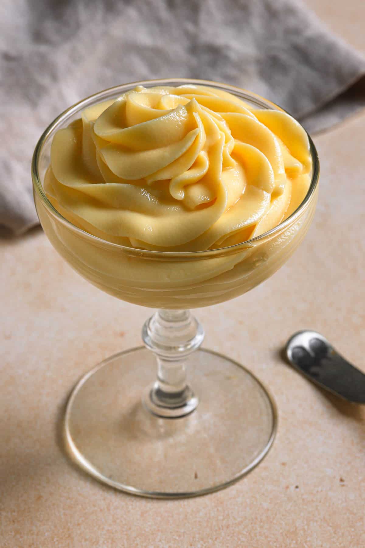 Crema Pasticcera, Italian pastry cream in a cup