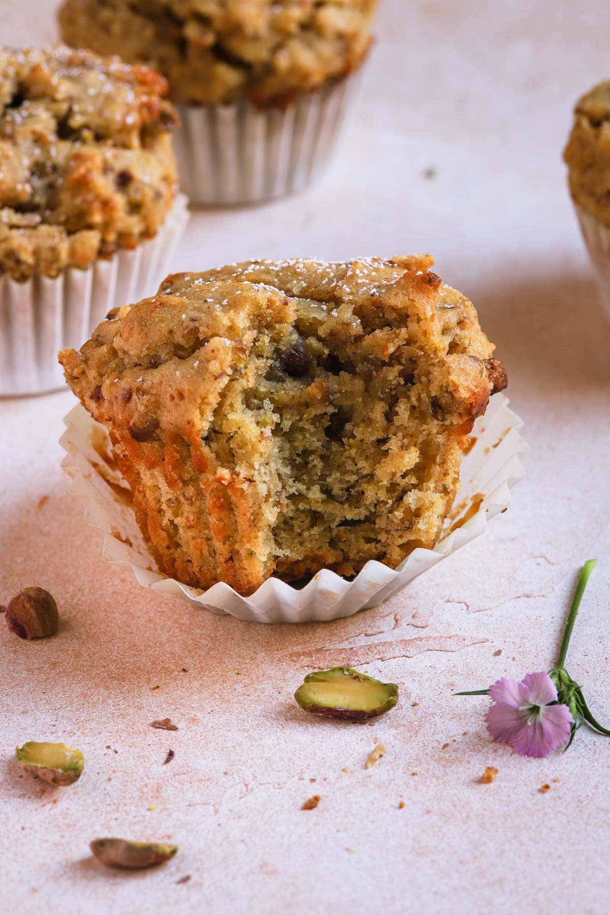 A pistachio muffin.