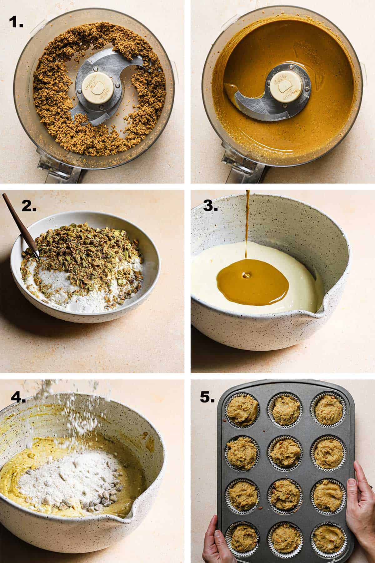 how to make pistachio muffins