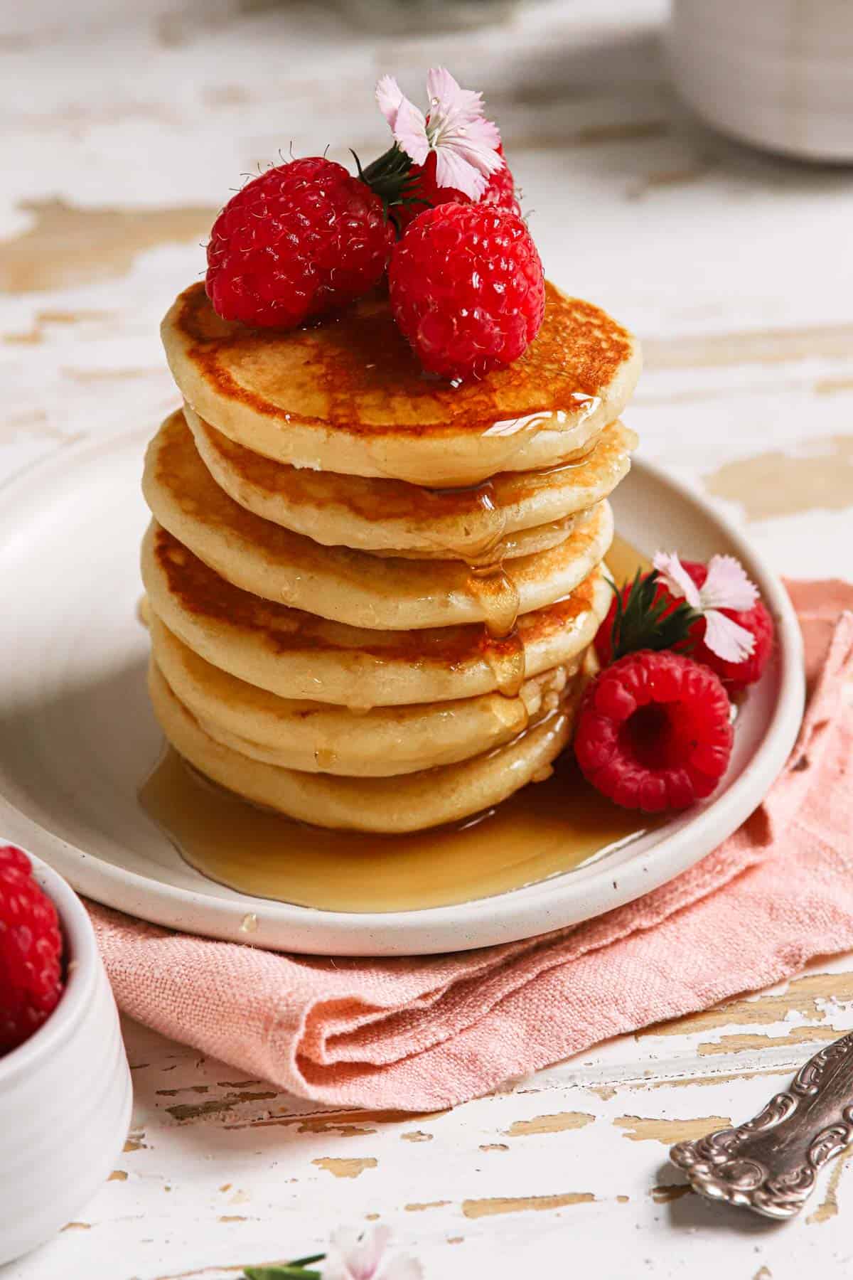 a stack of pancakes