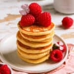 a stack of little pancakes