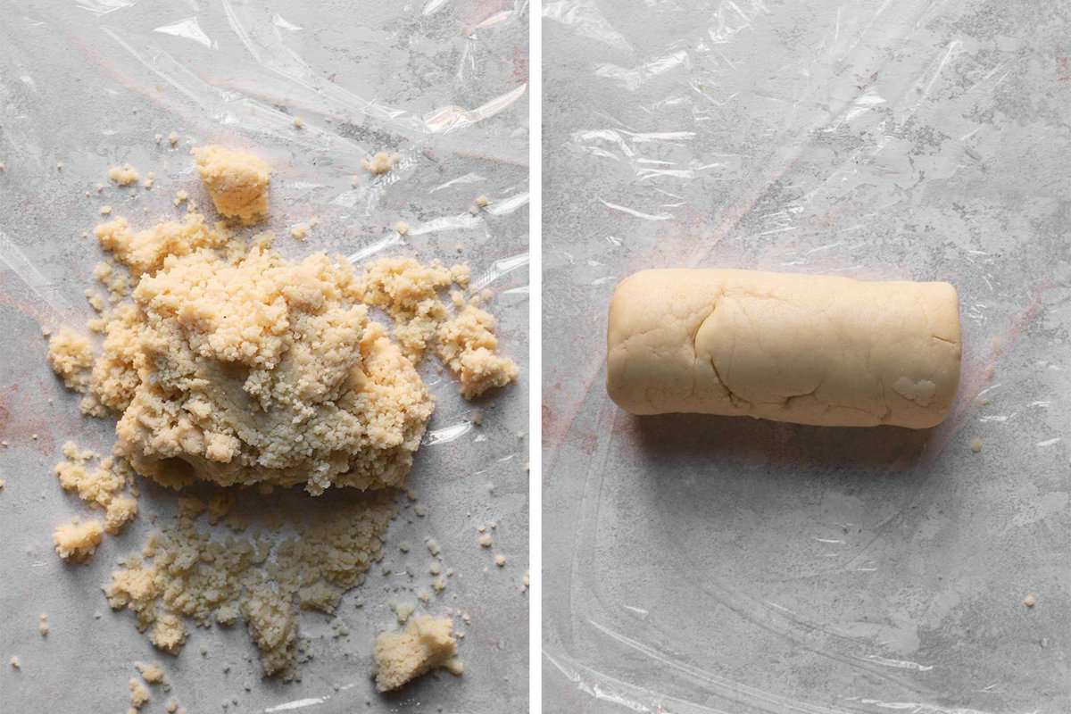 shaping almond dough