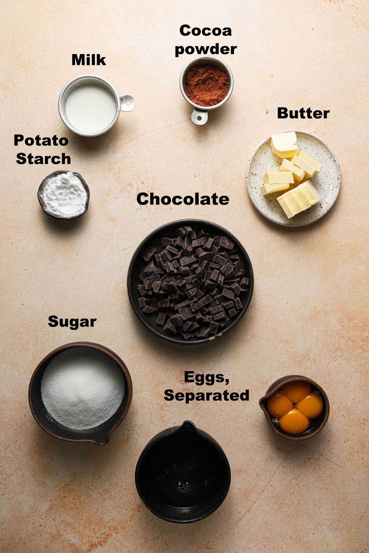 ingredients to make italian tender chocolate cake