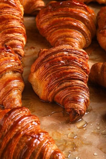 Portuguese brioche croissants