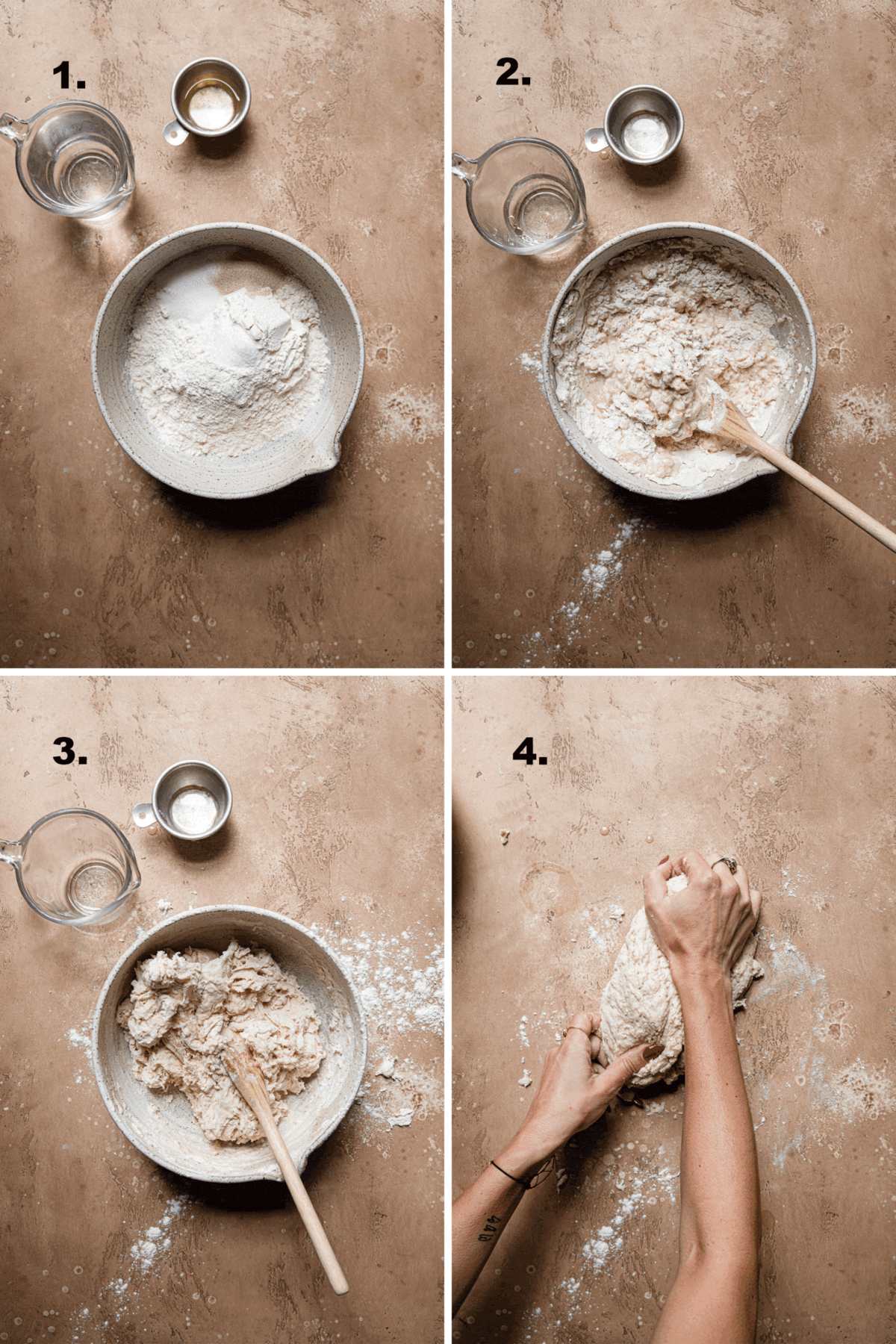 how to make eggs free challah dough using a large bowl.