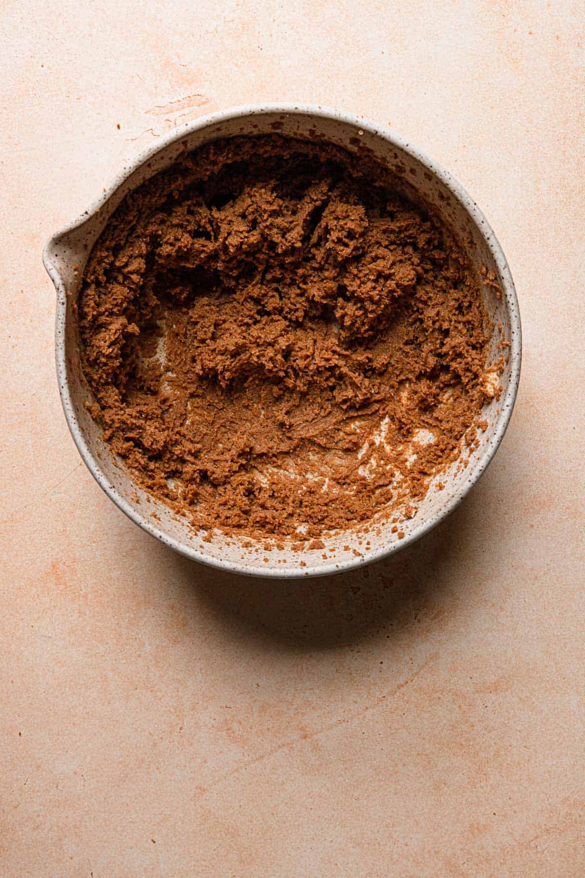 Cinnamon filling in a large bowl.