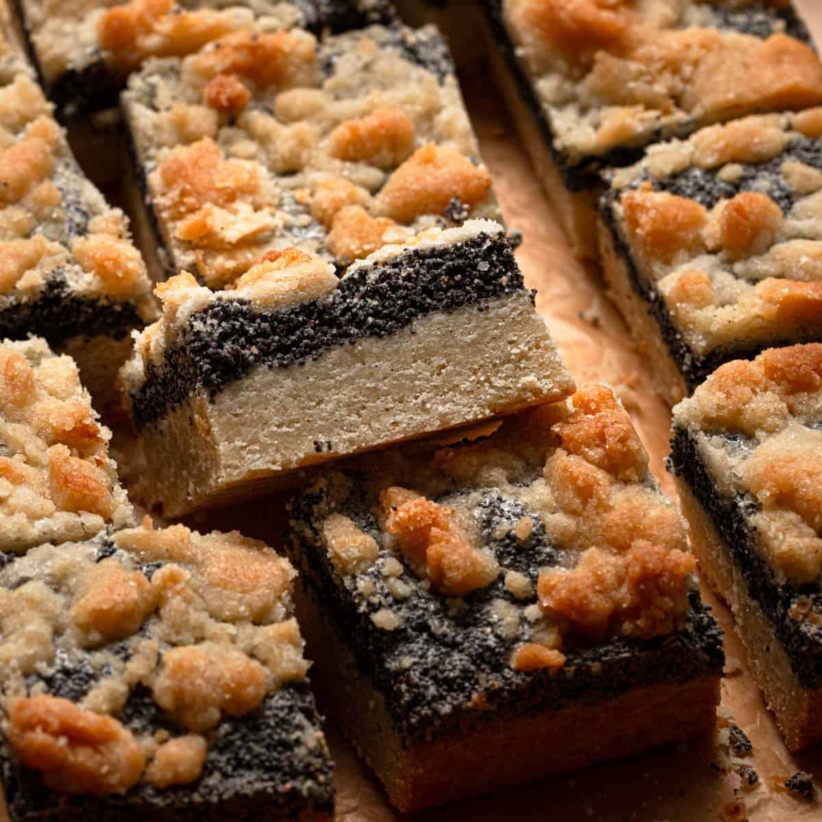 Mohnkuchen (Poppyseed Shortbread Bars)