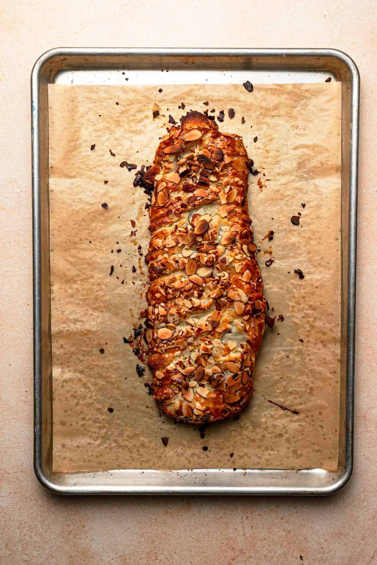 Baked almond pastry. 