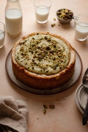 Pistachio cheesecake recipe.