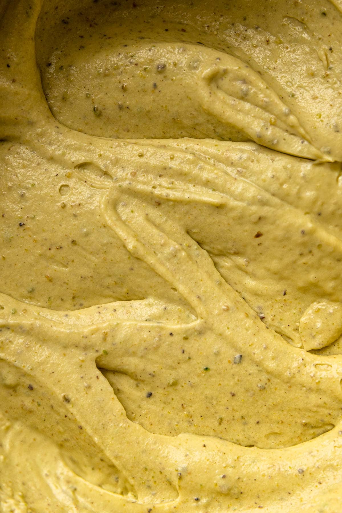 Pistachio whipped cream.