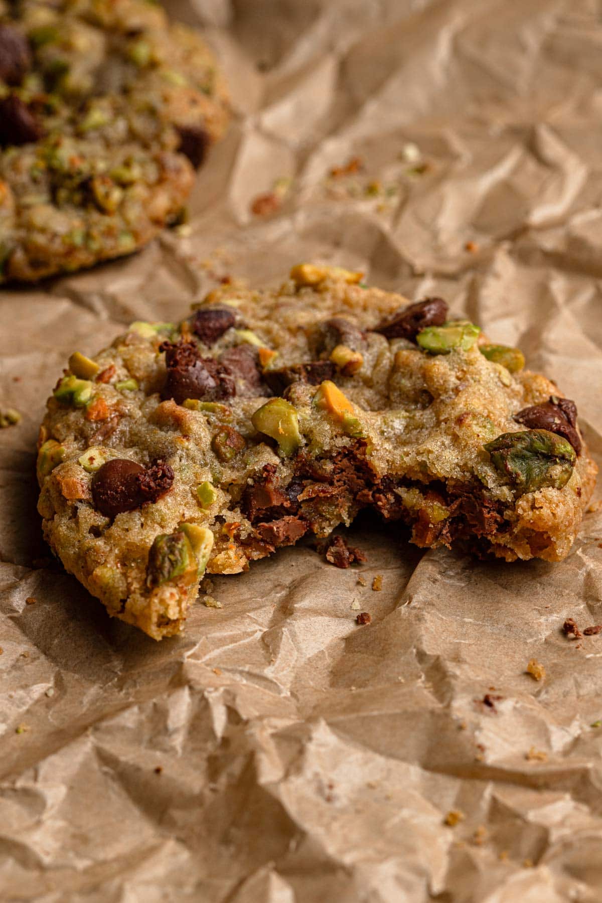 Pistachio chocolate chip cookie.