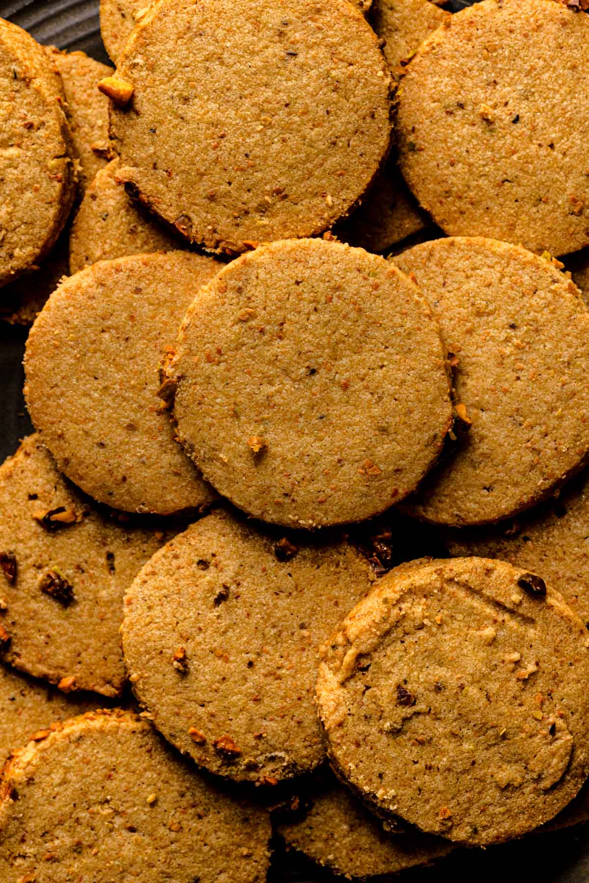 Round cookies.
