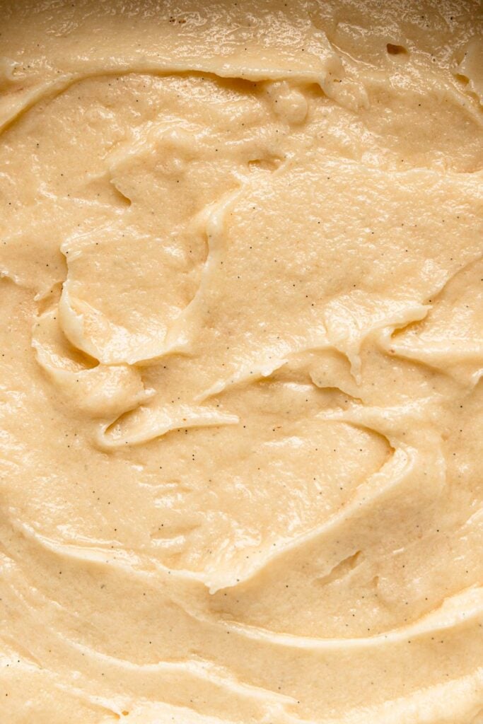 Vanilla bean cake batter.