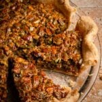 sliced pistachio pie.