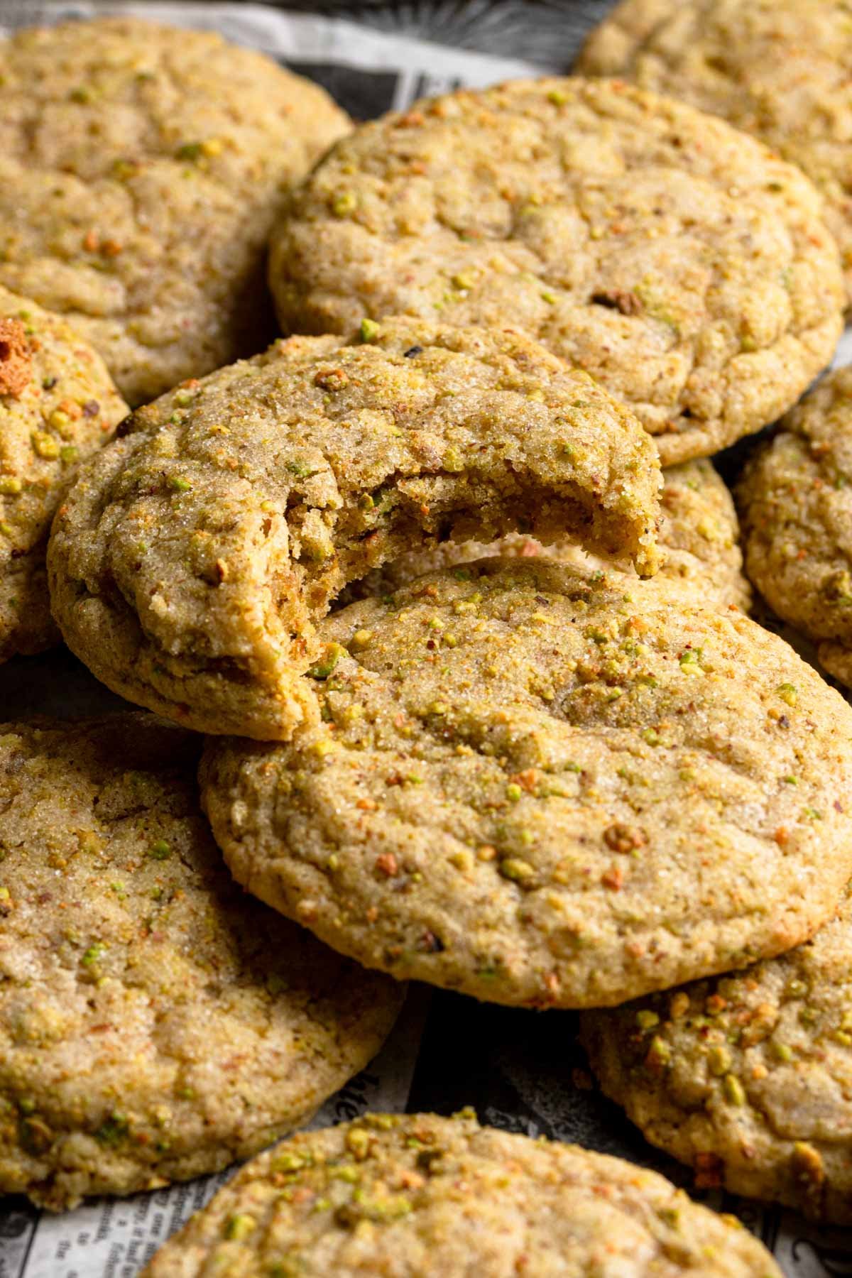 pistachio cookies.