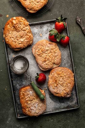 almond cream topped bostock.