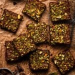 pistachio cream brownies.