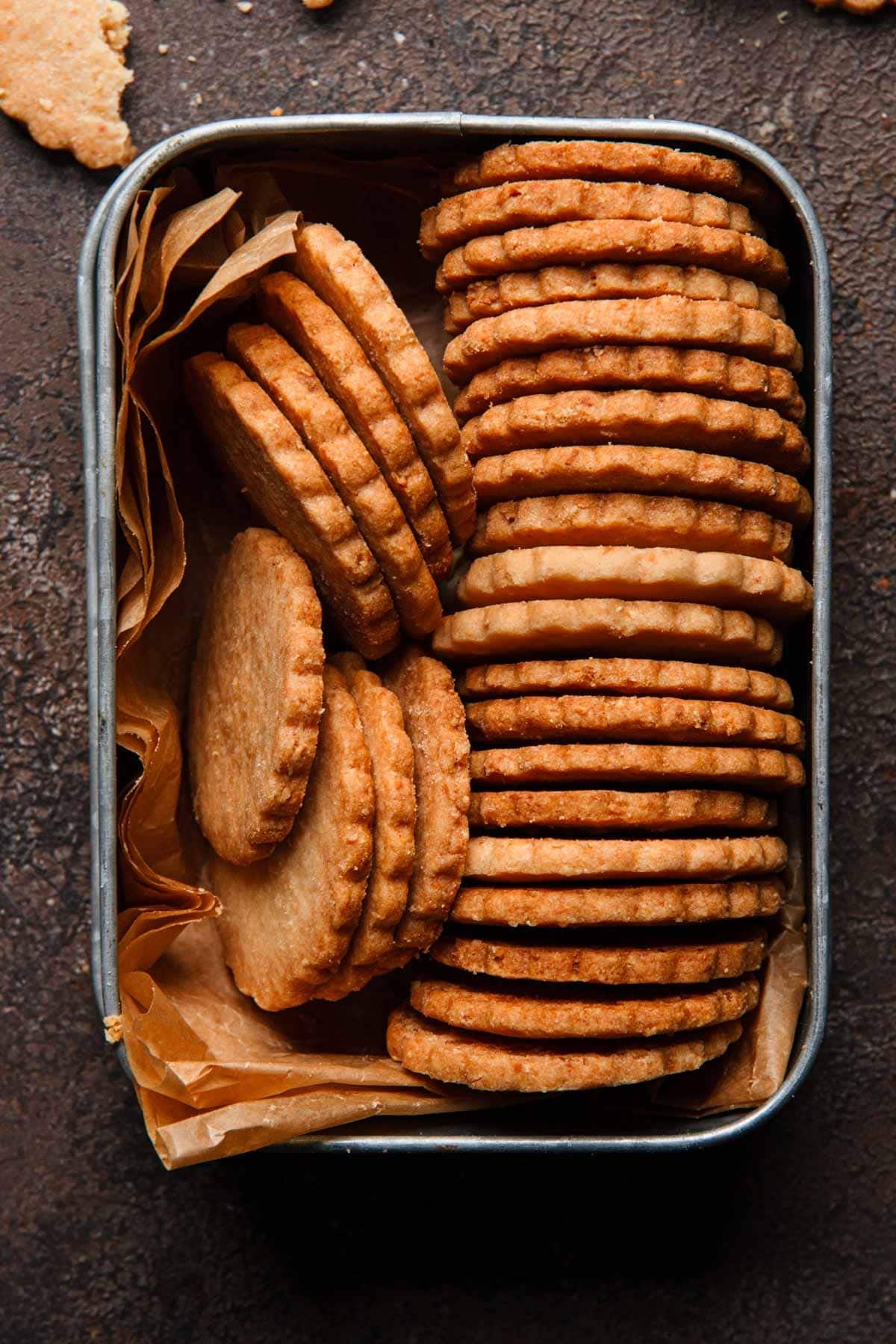 toasted almond cookies.