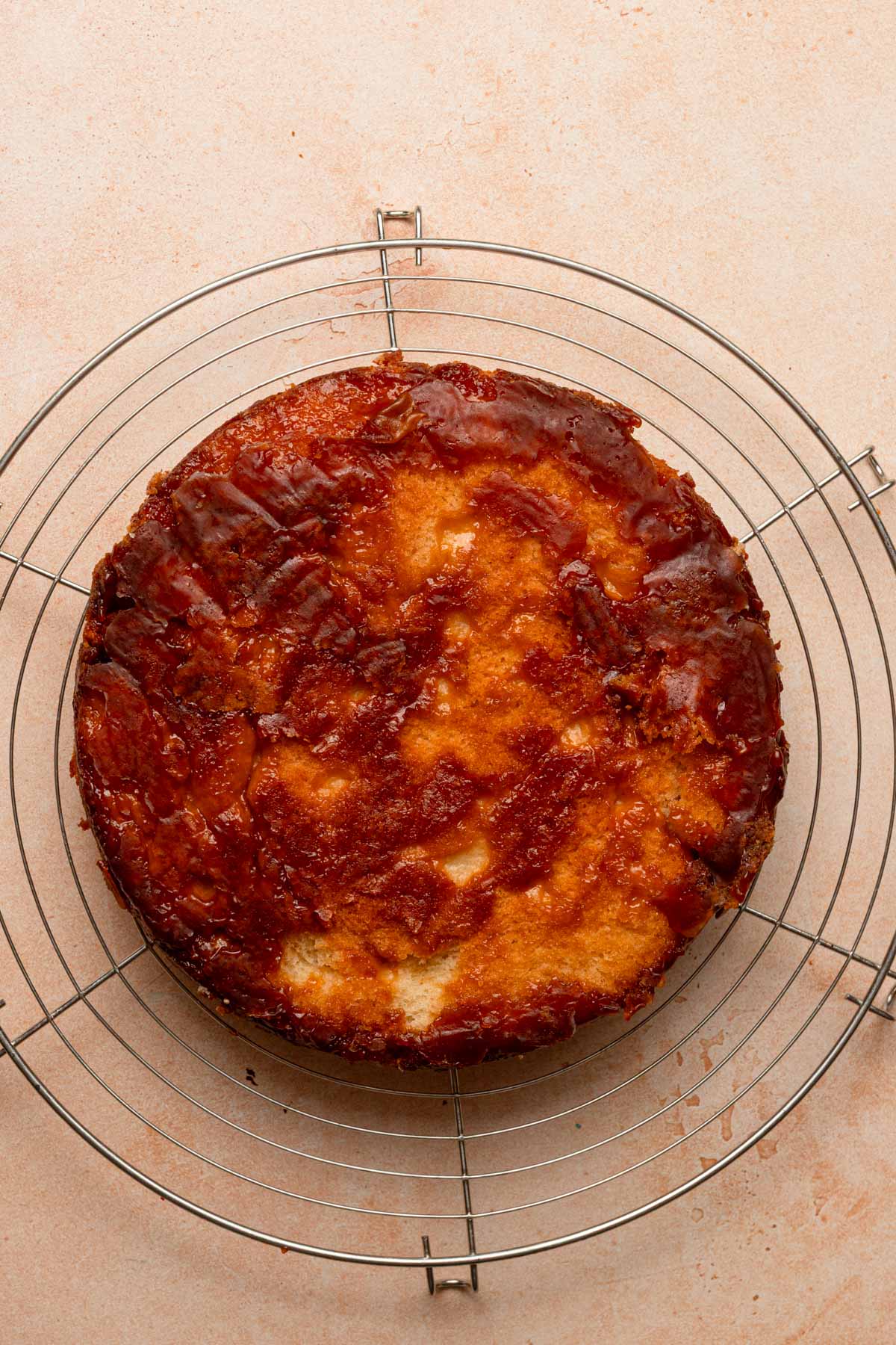 The bottom of bee sting cake.