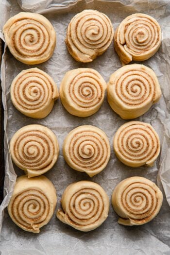 unbaked sweet rolls.